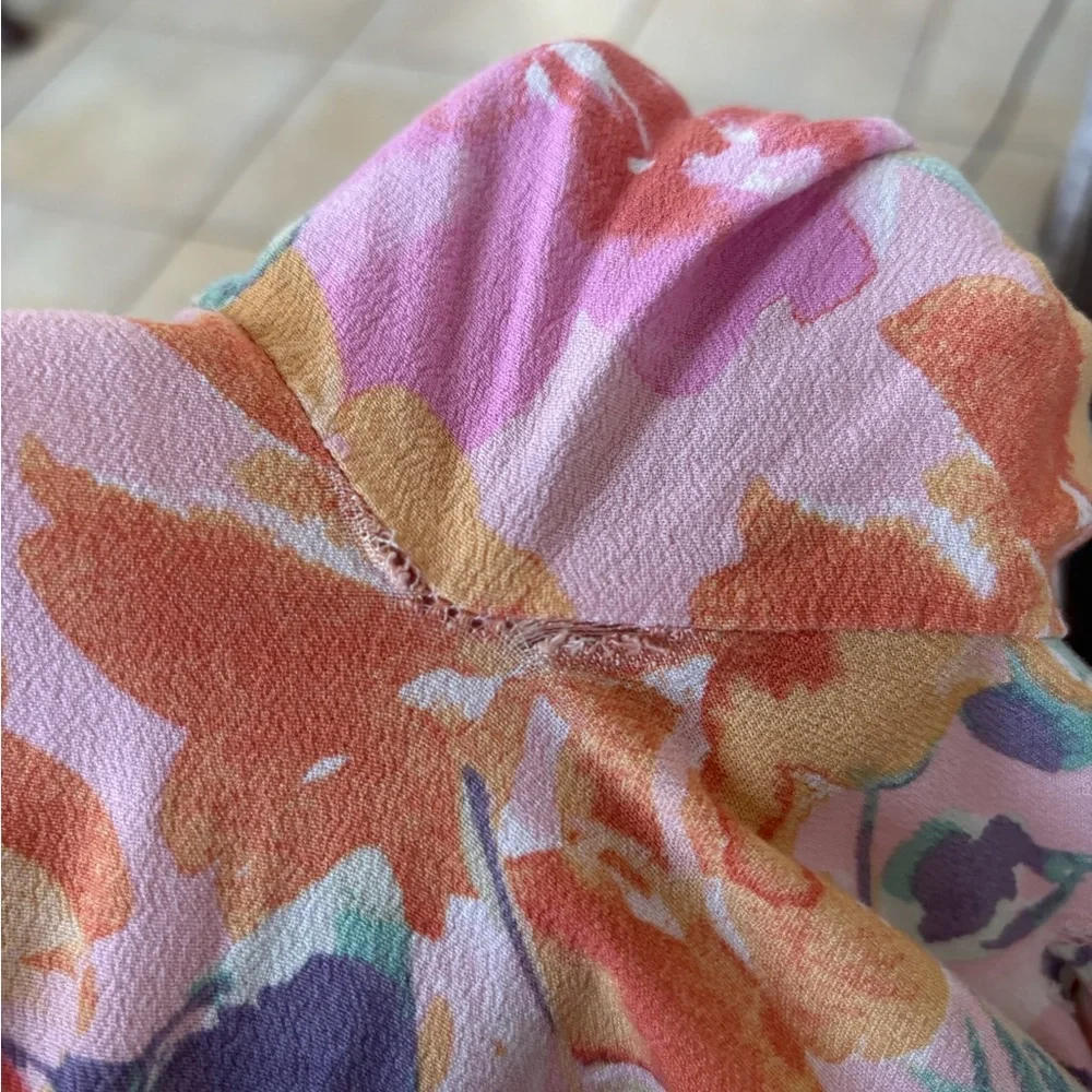 Vici Multicolor Floral Skater Skirt